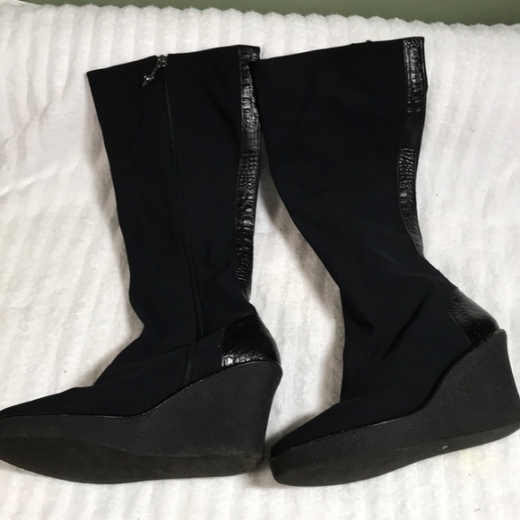 donald pliner wedge boots